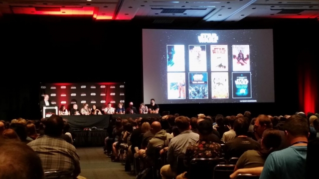 Star Wars comic books and books panel