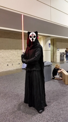 Darth Nihilus with his lightsaber