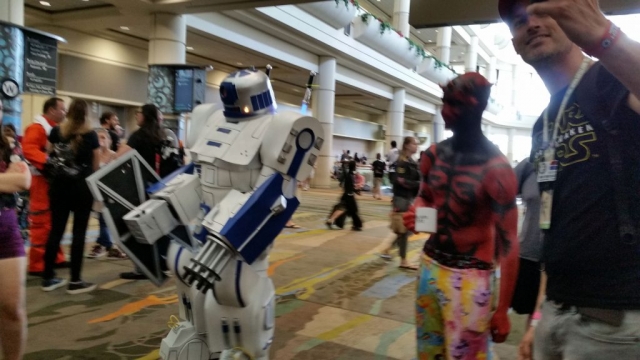 Super R2 with chillin Darth Maul, haha!