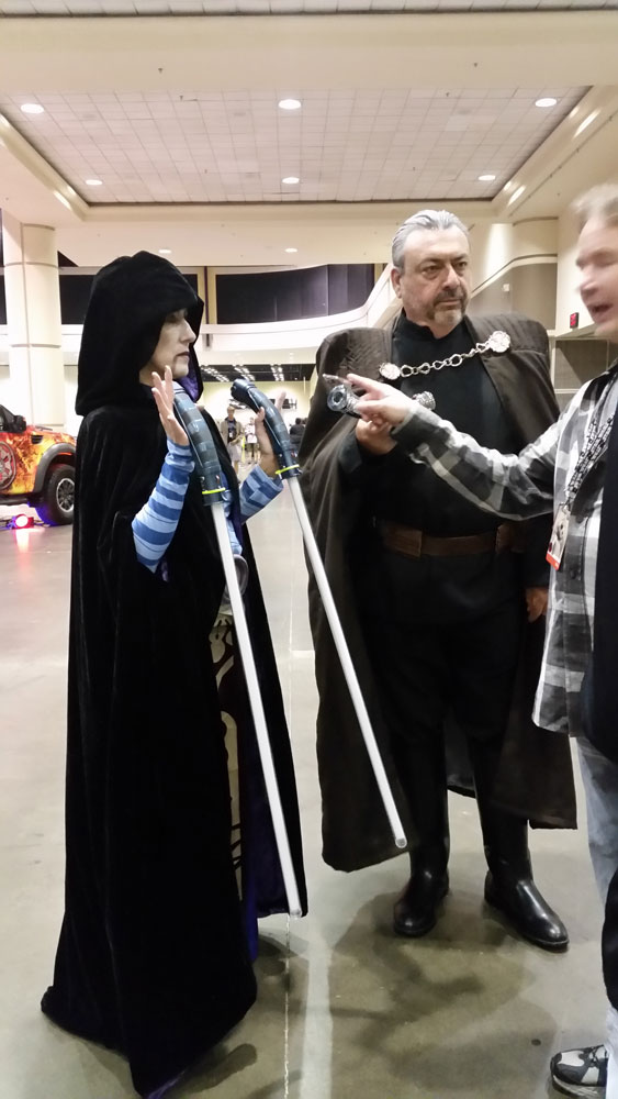 Count Dooku Cosplay 3 and Asajj Ventress