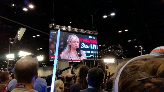 Ashley Eckstein on the Star Wars Live stage